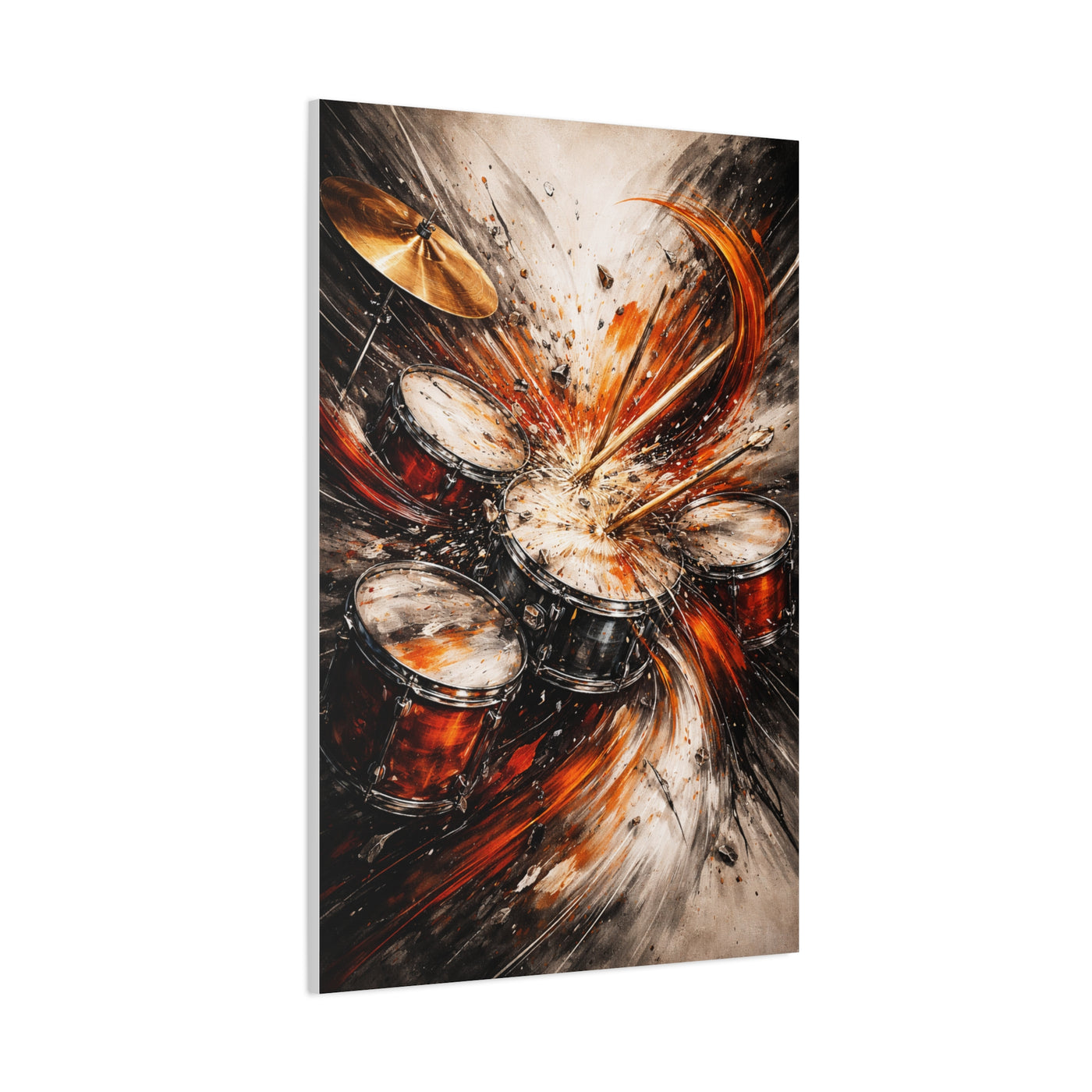 Percussion Energy Motion Painting Wall Art & Canvas Print