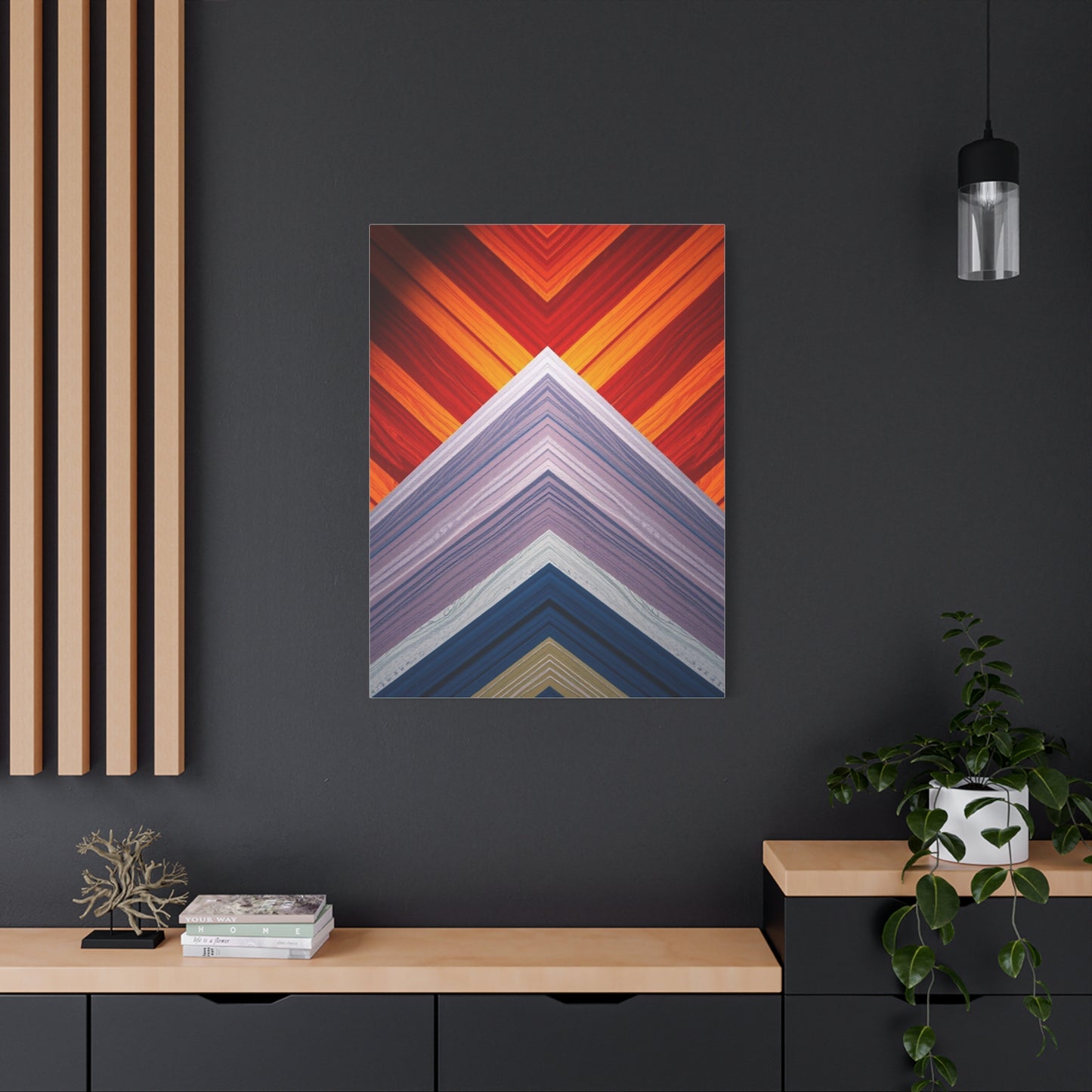 Chevron Pattern Art Supreme Canvas Wall Art & Canvas Print