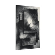 Monochrome Layered Paper Abstraction Wall Art & Canvas Print