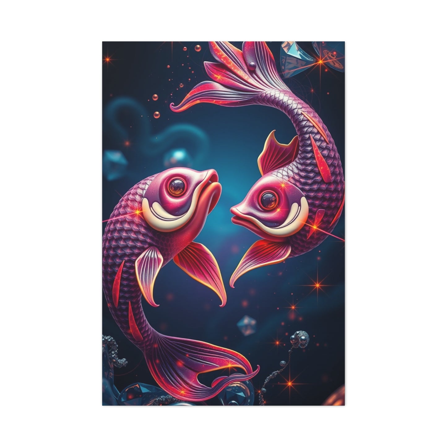 Aquatic Zodiac Opulence wall art & canvas print