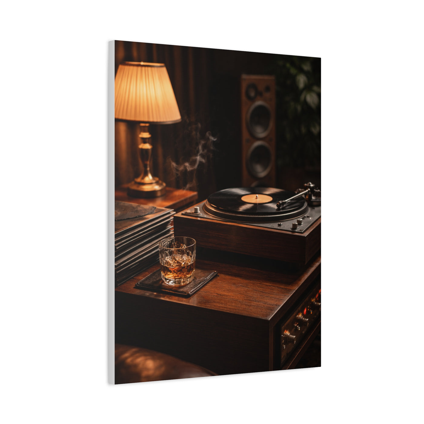 Vinyl Collector Studio Scene Wall Art & Canvas Print