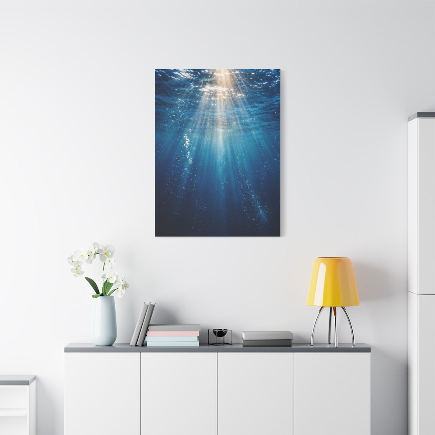 Underwater Sunlight Depth Ocean Scene Wall Art & Canvas Print