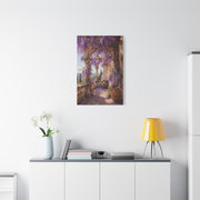 Wisteria Stone Terrace Garden Wall Art & Canvas Print