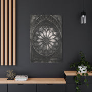 Gothic Rose Window Stone Wall Art & Canvas Print