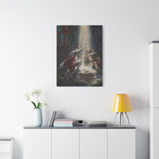 Knights Witness the Miracle of Excalibur Wall Art & Canvas Print
