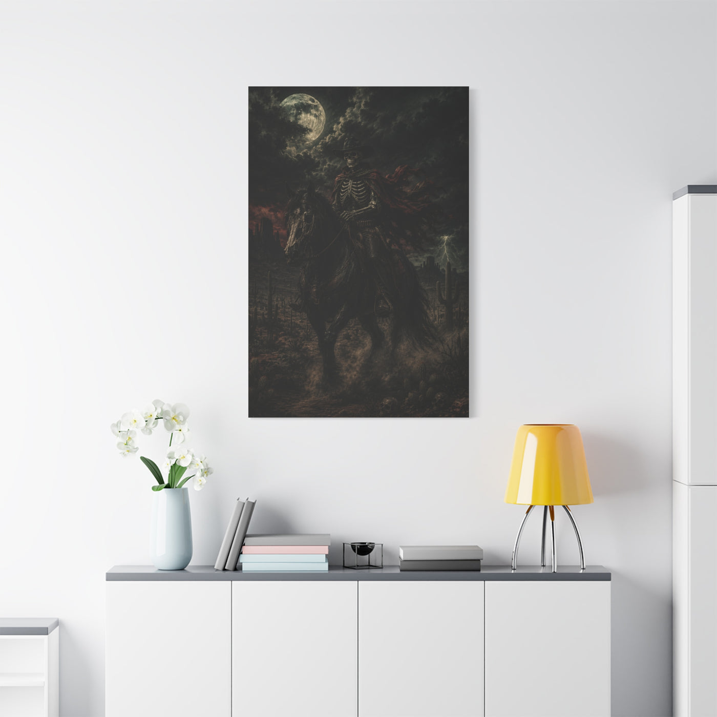 Storm Rider Gothic Western Scene Wall Art & Canvas Print