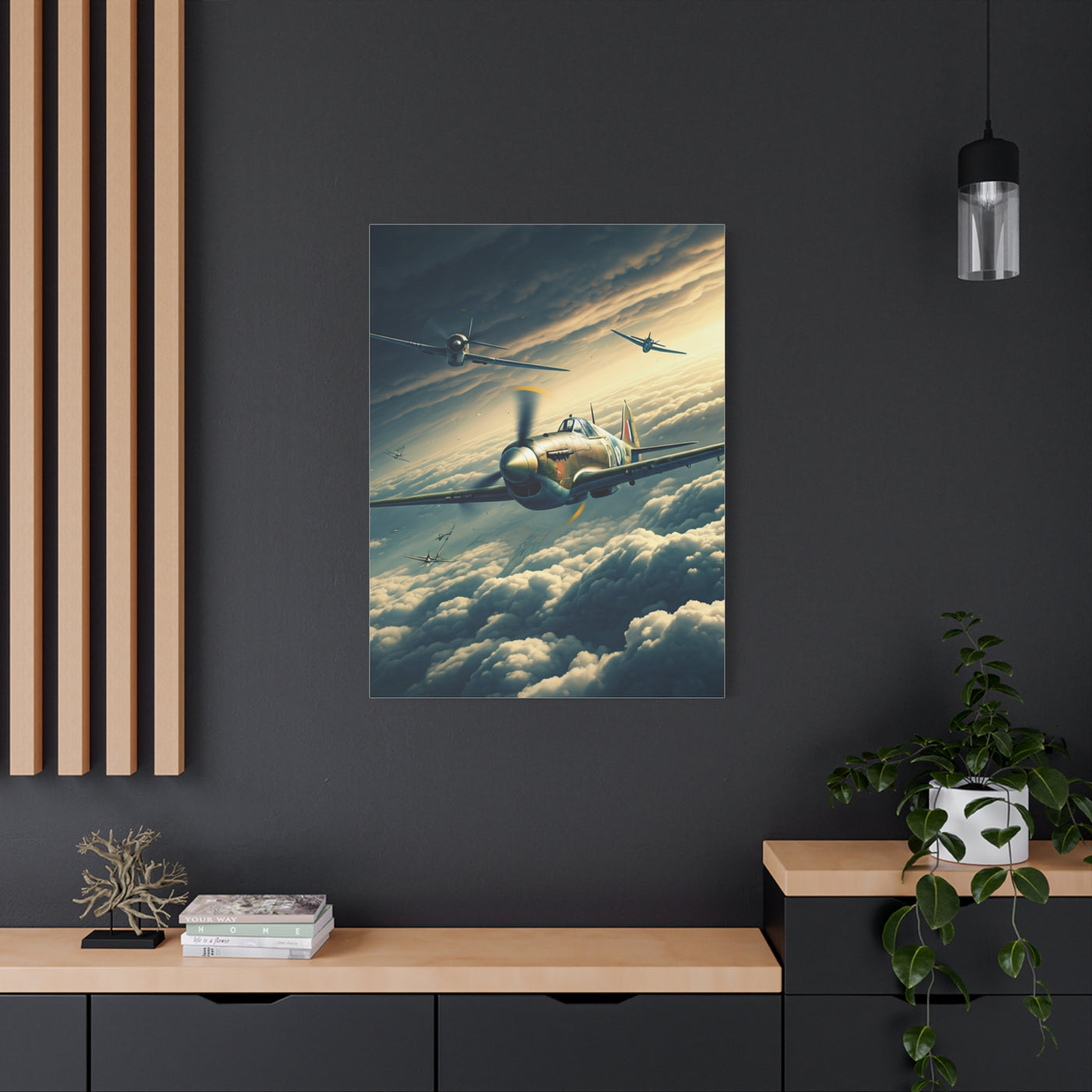 Squadron Flight Over Endless Skies Wall Art & Canvas Prints