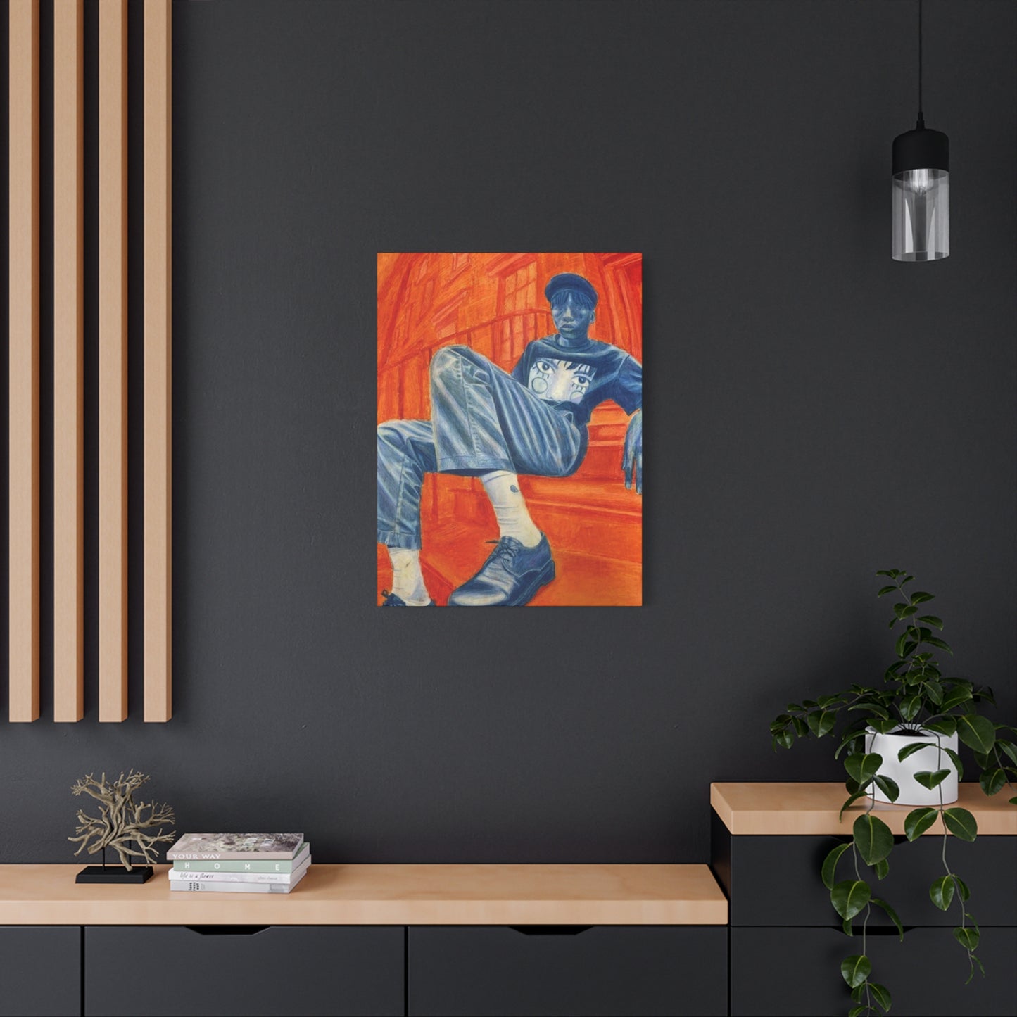 Men Abstract Painting Mixed Media Wall Art & Canvas Prints