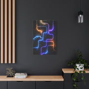 Neon Innovation Circuit Flow Wall Art & Canvas Print