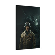 Wartime Pilot Portrait Wall Art & Canvas Prints