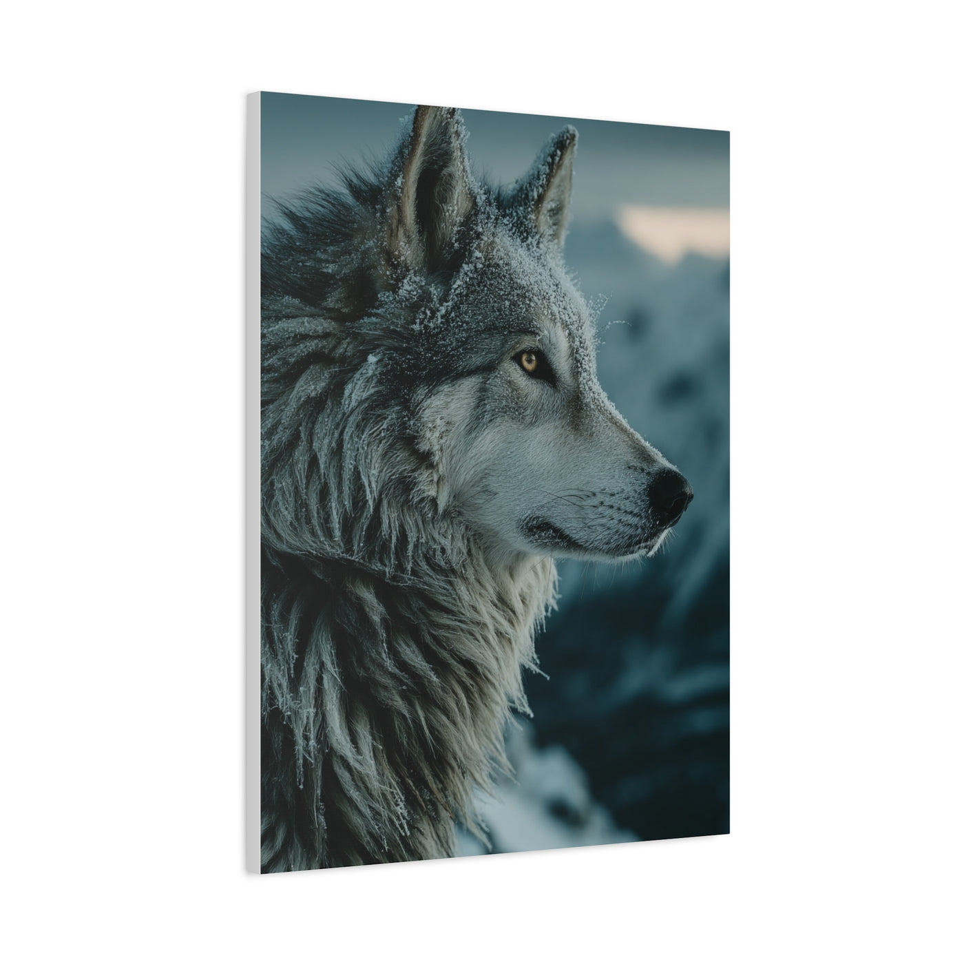 Siberian Husky Winter Ridge Portrait Wall Art & Canvas Print