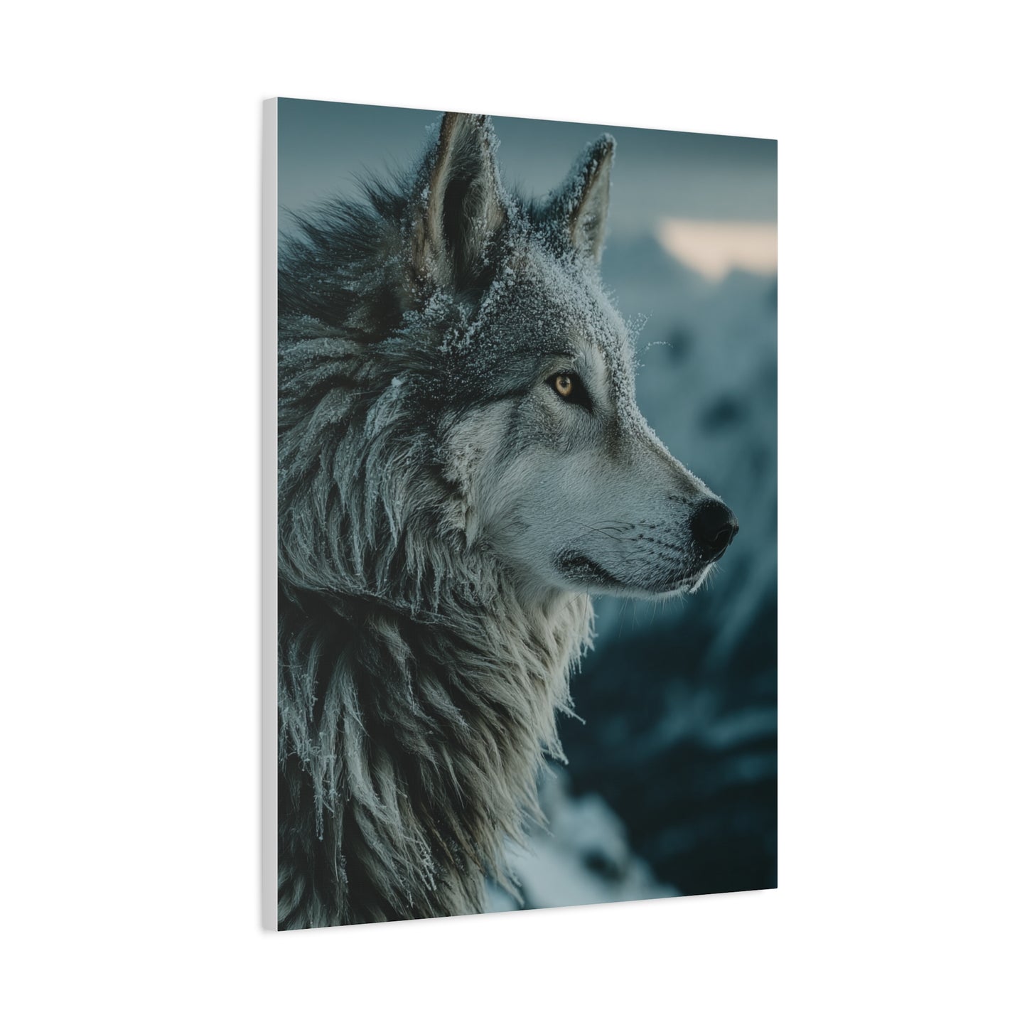 Siberian Husky Winter Ridge Portrait Wall Art & Canvas Print