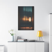 Rainy Window Glow Interior Wall Art & Canvas Prints