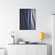 Textile Pleated Navy Composition Wall Art & Canvas Print