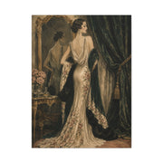 Art Deco Couture Evening Portrait Wall Art & Canvas Print