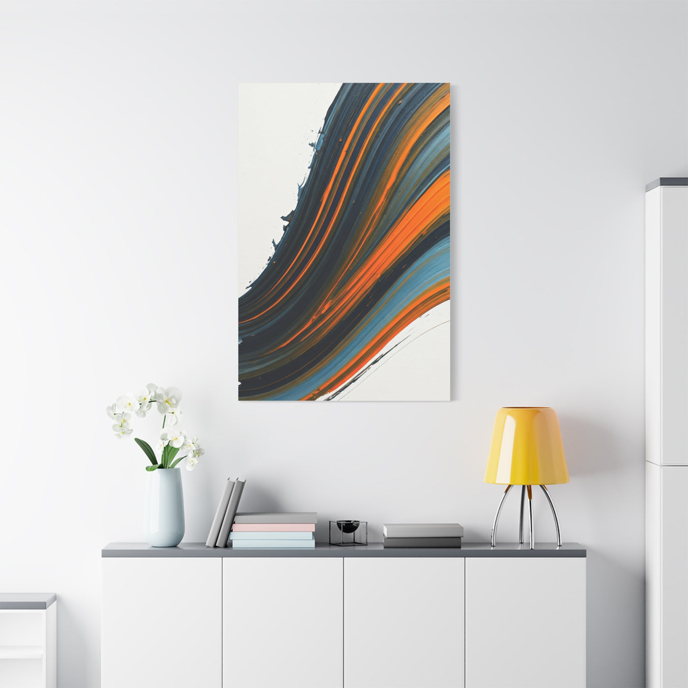 Layered Warm Stream Abstract Wall Art & Canvas Prints