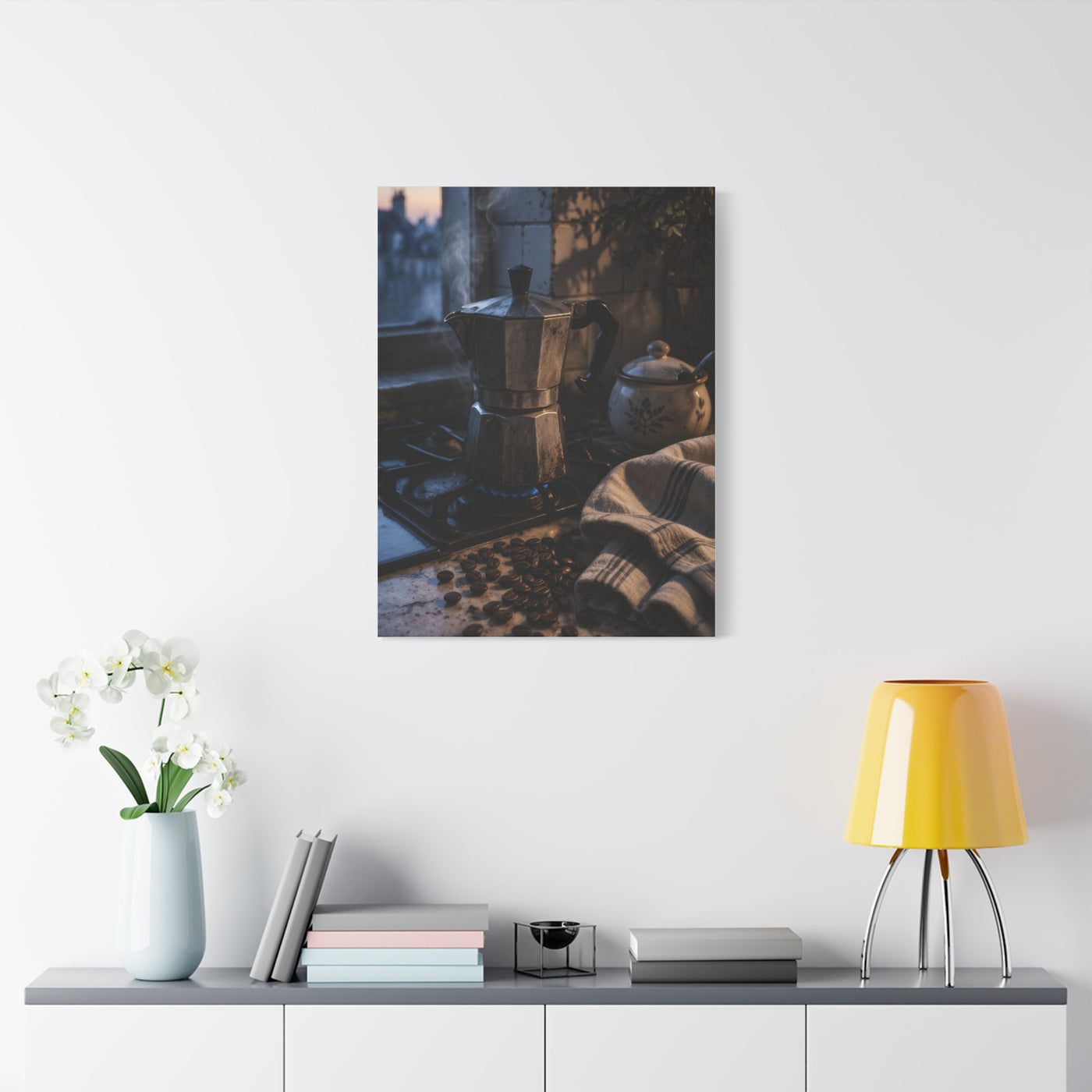 Italian Moka Pot Morning Ritual Wall Art & Canvas Print