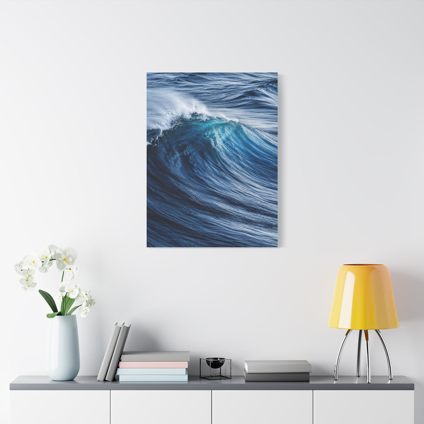 Dynamic Ocean Curl Motion Detail Wall Art & Canvas Print