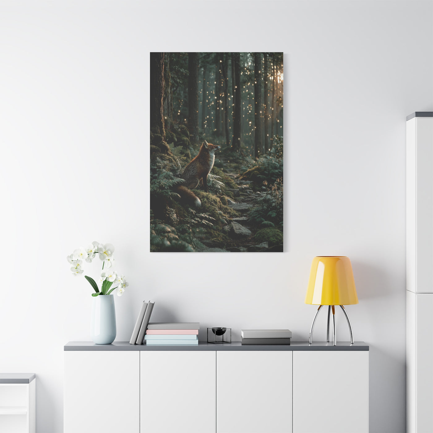Enchanted Forest Fox Wall Art & Canvas Print