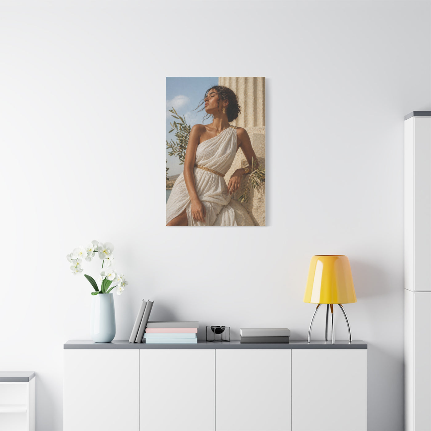 Contemporary Greek Goddess Portrait Wall Art & Canvas Print