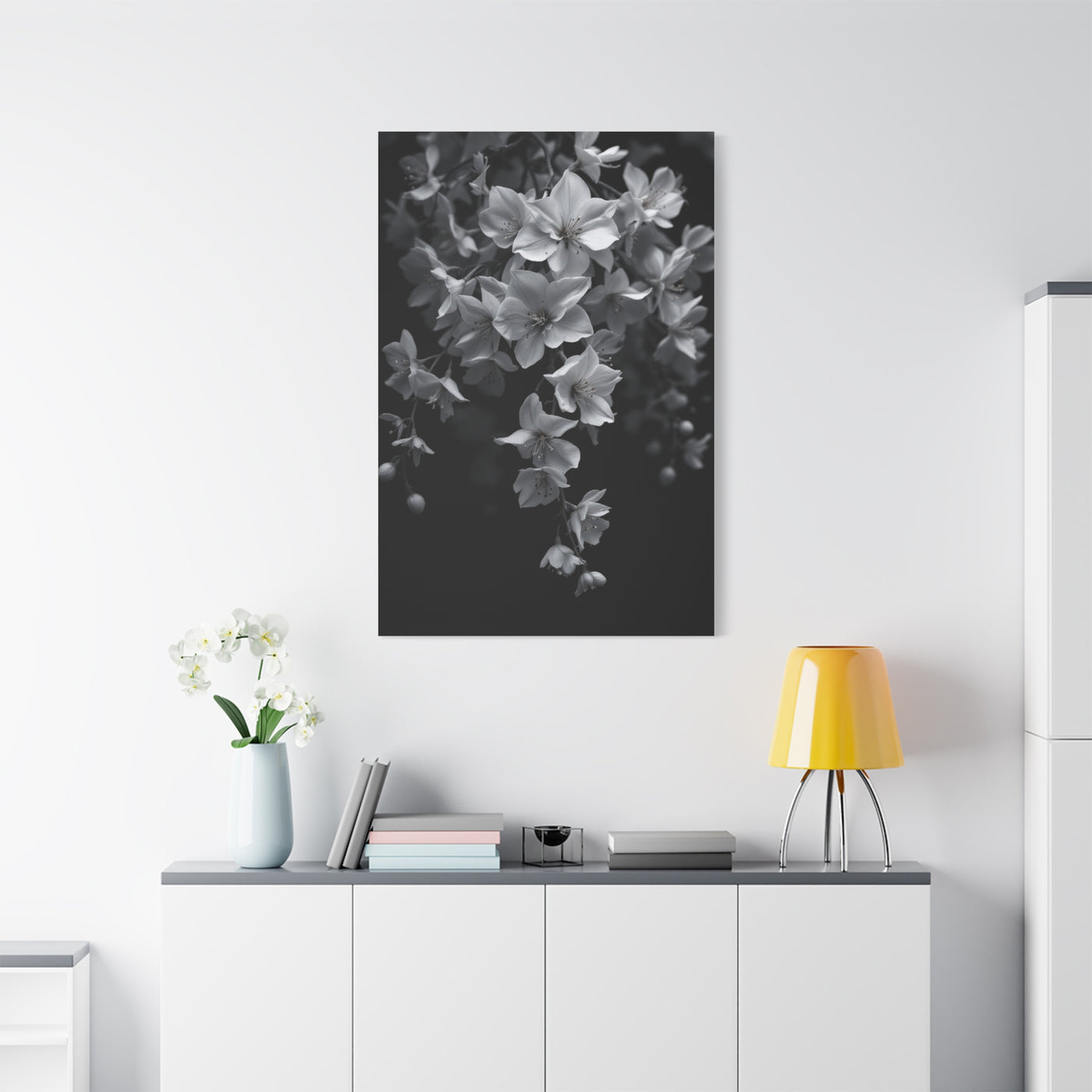 Cascading Cherry Blossom Branch Wall Art & Canvas Prints