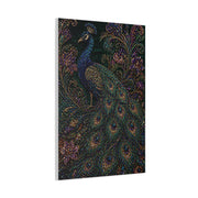 Beaded Textile Peacock Couture Wall Art & Canvas Print