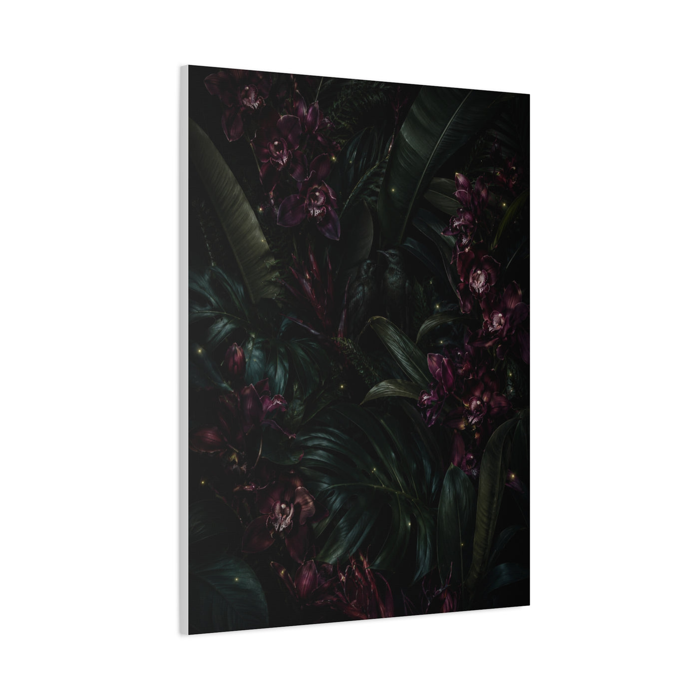 Tropical Noir Orchid Midnight Romance Wall Art & Canvas Print