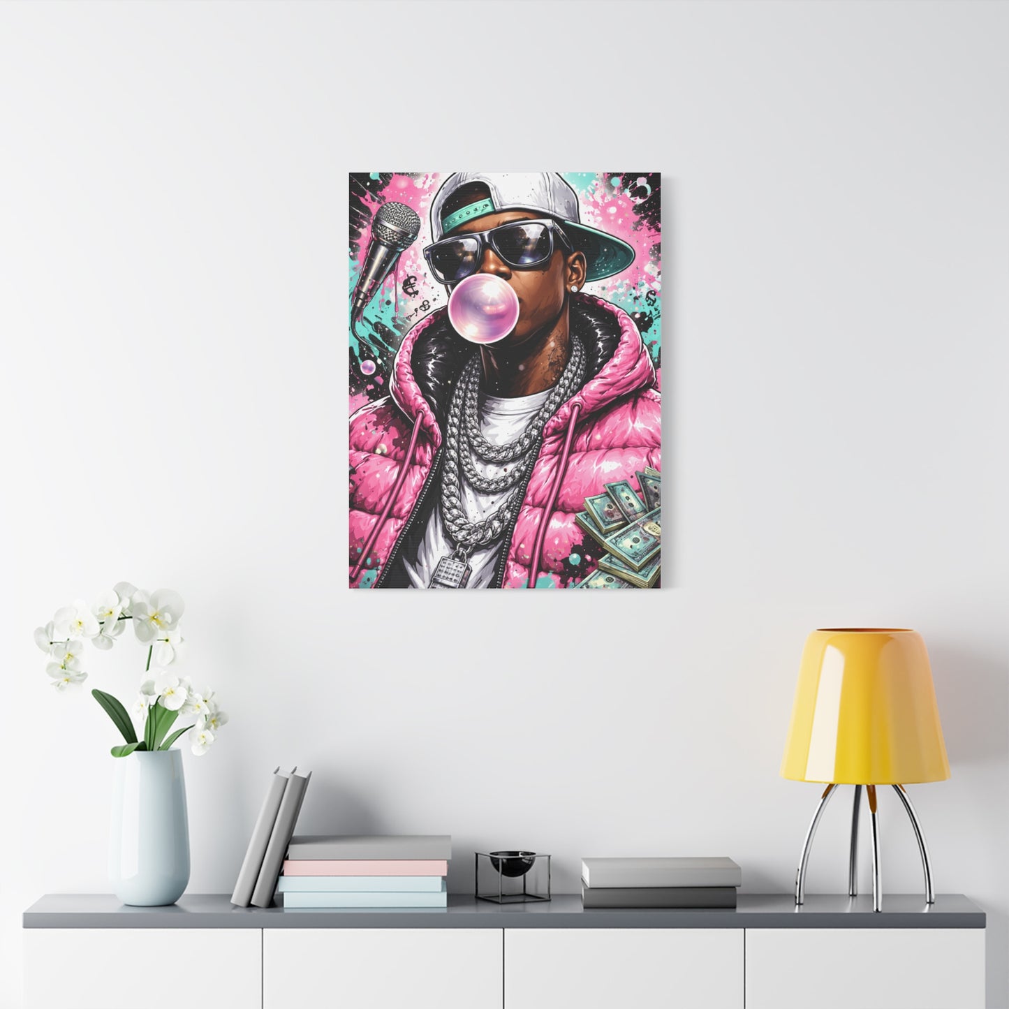 Hip Hop Pop Portrait Wall Art & Canvas Print