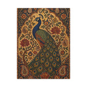 Ornamental Kalamkari Peacock Wall Art & Canvas Print