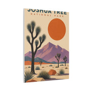 Joshua Tree National Park Retro Poster Southwest Wall Art & Canvas Print