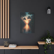 Tropical River Sunset Escape Wall Art & Canvas Prints