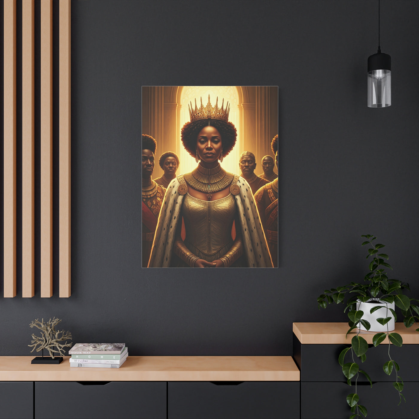 Golden Rain Regal Woman Wall Art & Canvas Prints