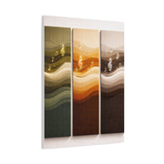 Harmonic Wave Triptych Panels Wall Art & Canvas Print