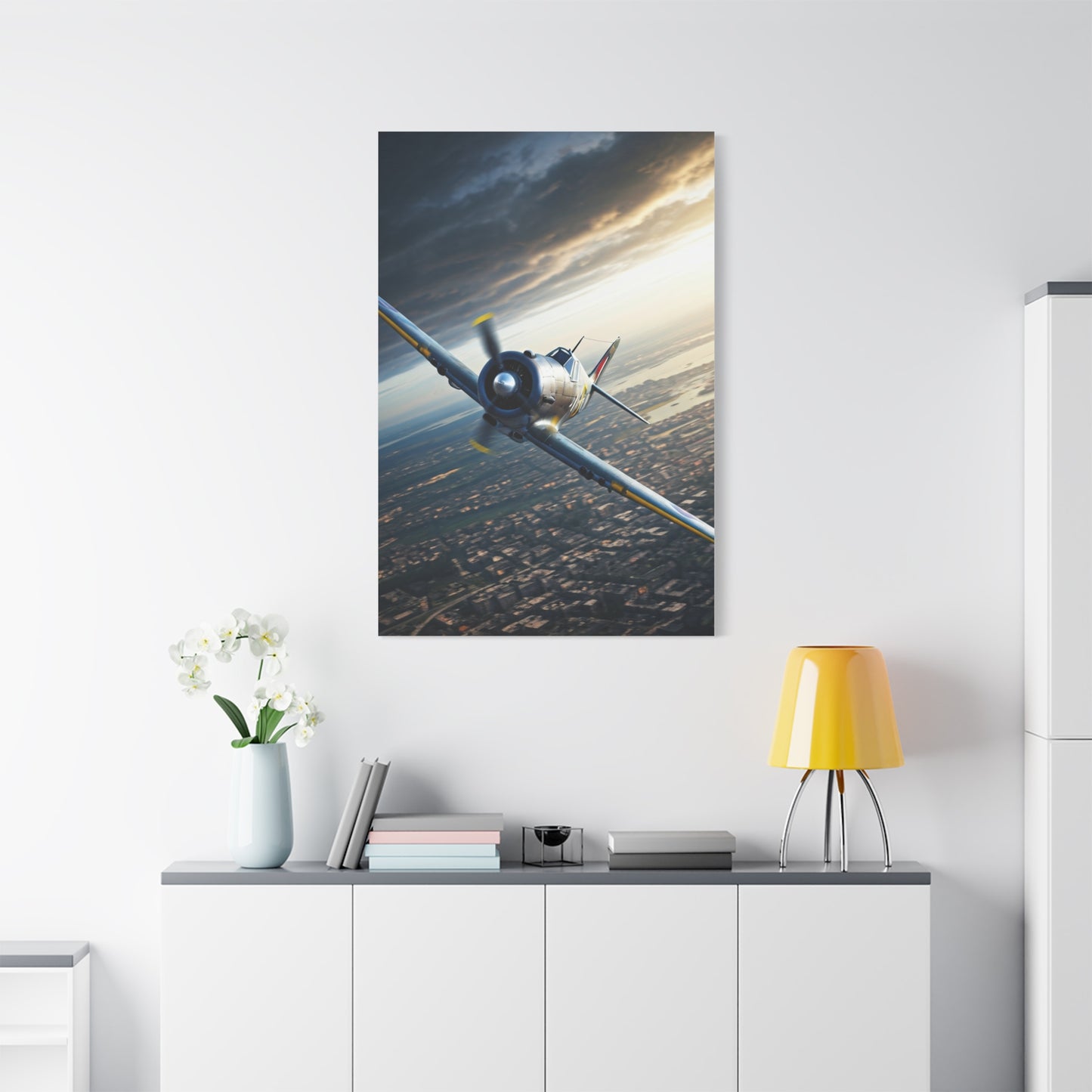 Cockpit Horizon Combat Flight Wall Art & Canvas