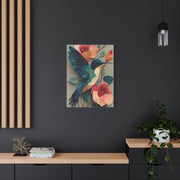 Hummingbird Botanical Collage Wall Art & Canvas Print