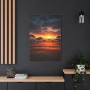 Firelight Savanna Evening Wall Art & Canvas Prints
