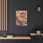 Dreamy Crescent Moon Mermaid Wall Art & Canvas Print