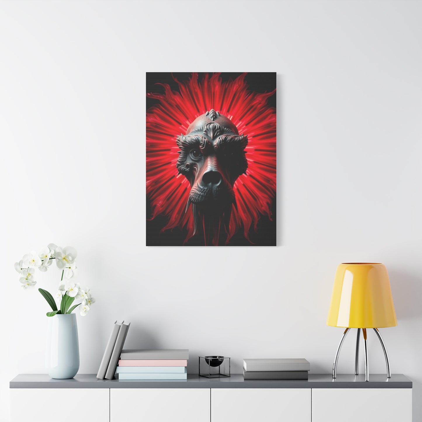 Black, White & Red Art Refined Canvas Wall Art & Canvas Print