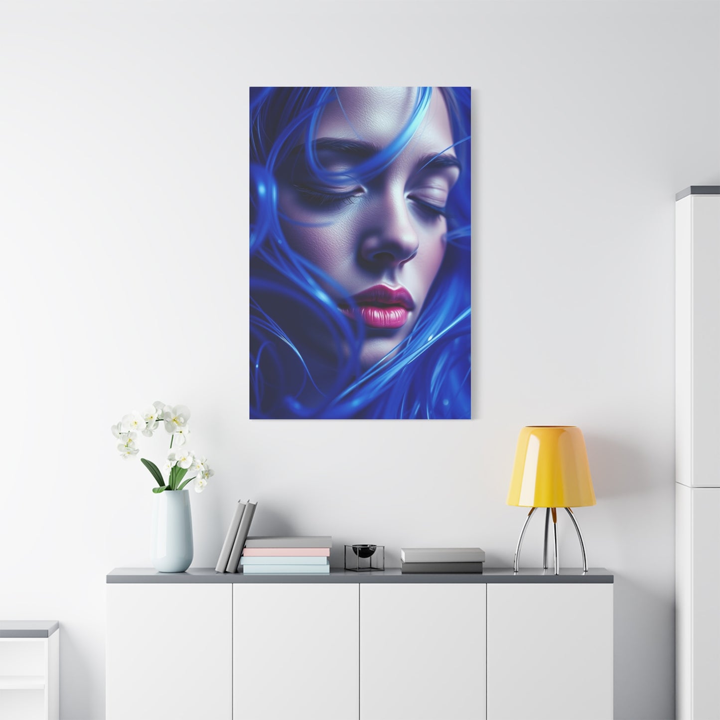 Supreme Collection Blue Music Art Wall Art & Canvas Print