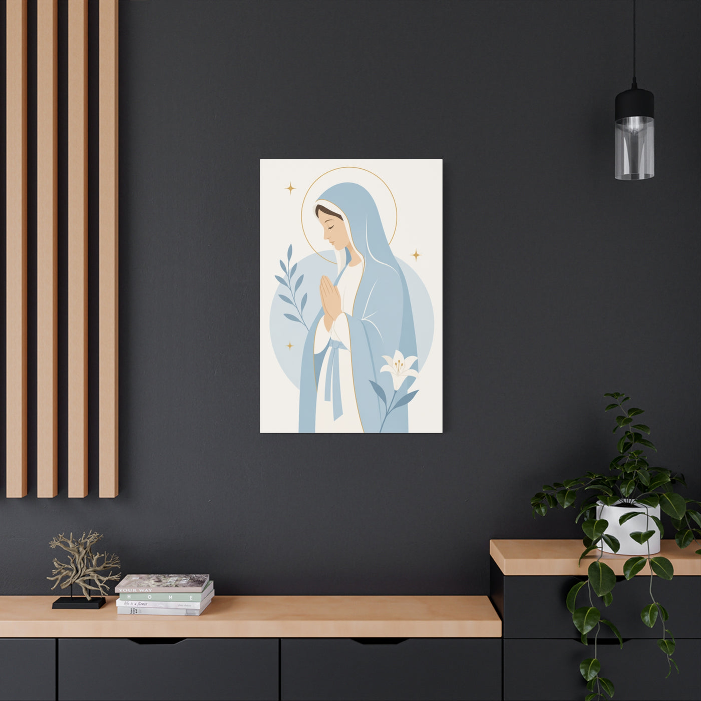 Minimalist Modern Mary Wall Art & Canvas Print