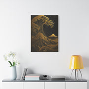 Neo-Tech Golden Wave Fusion Wall Art & Canvas Print