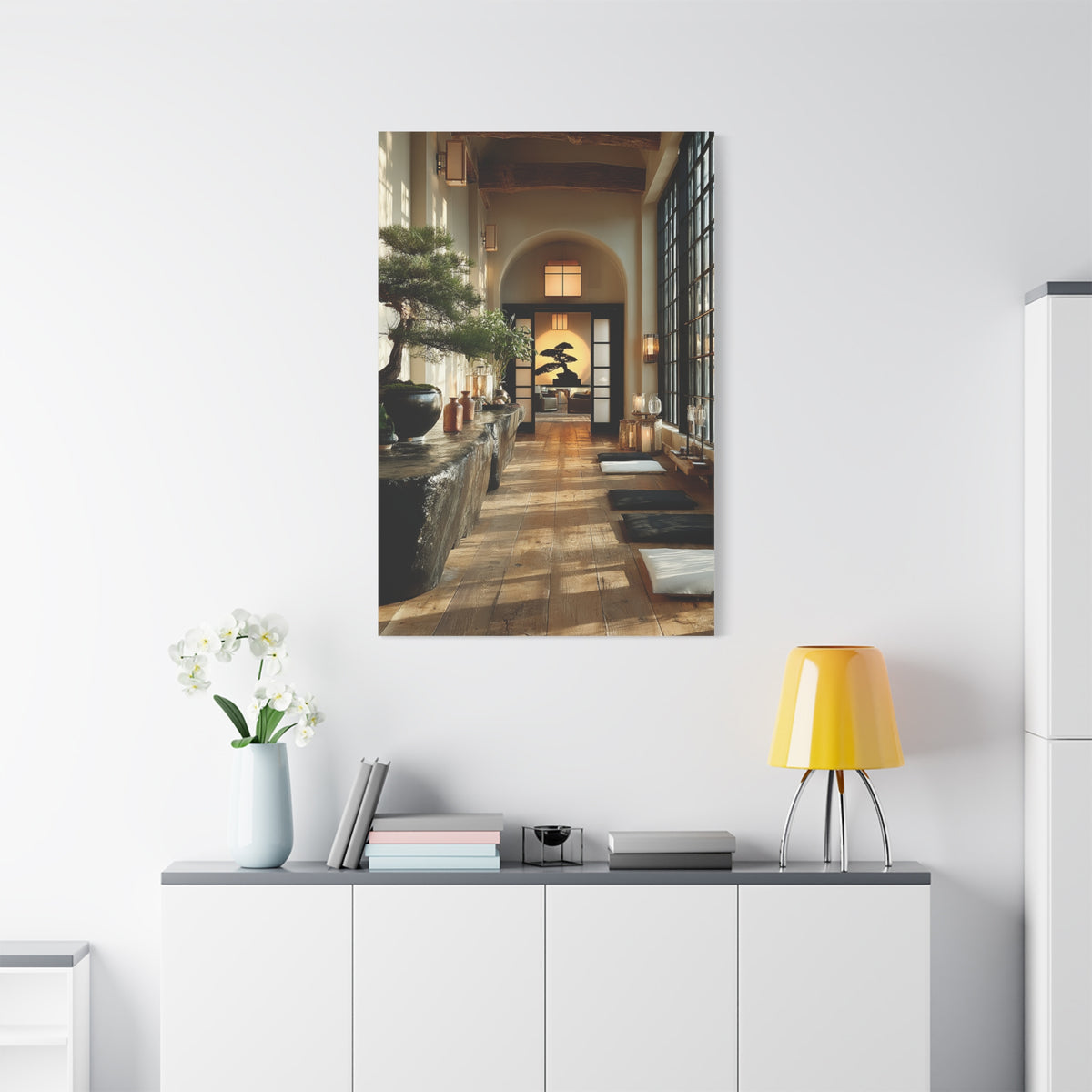 Japanese Minimal Hallway Interior Wall Art & Canvas Print