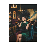 Couture Bar Lounge Woman Portrait Wall Art & Canvas Print
