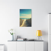 Sandy Fence Pathway to the Shore Wall Art & Canvas Prints