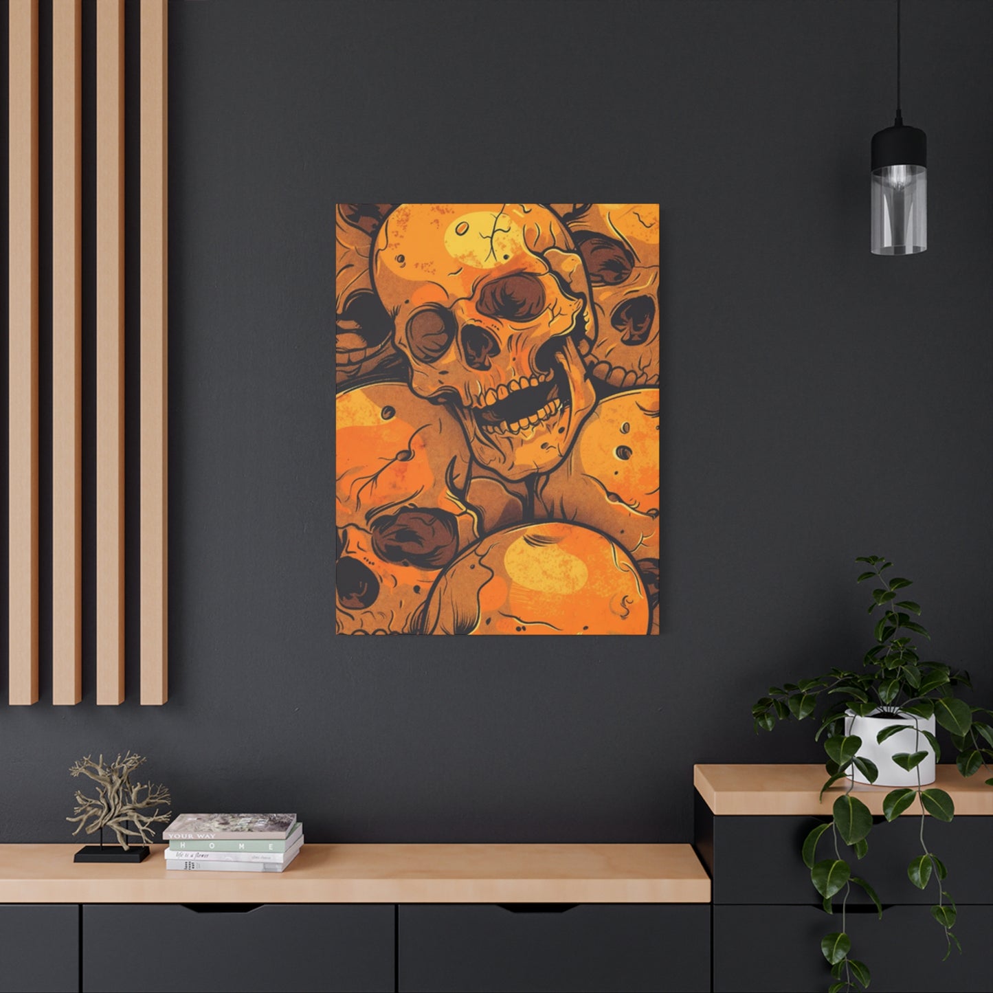 Yellow Skull Wall Art & Canvas Prints