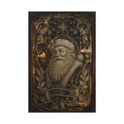Victorian Etched Mirror Santa Wall Art & Canvas Print