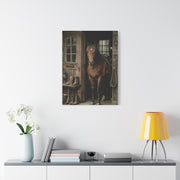 Rustic Stable Horse Portrait Wall Art & Canvas Print