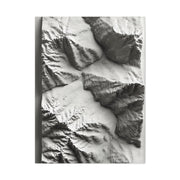 Sculpted Topographic Relief Wall Art & Canvas Print
