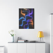 Neon Innovation Circuit Flow Wall Art & Canvas Print