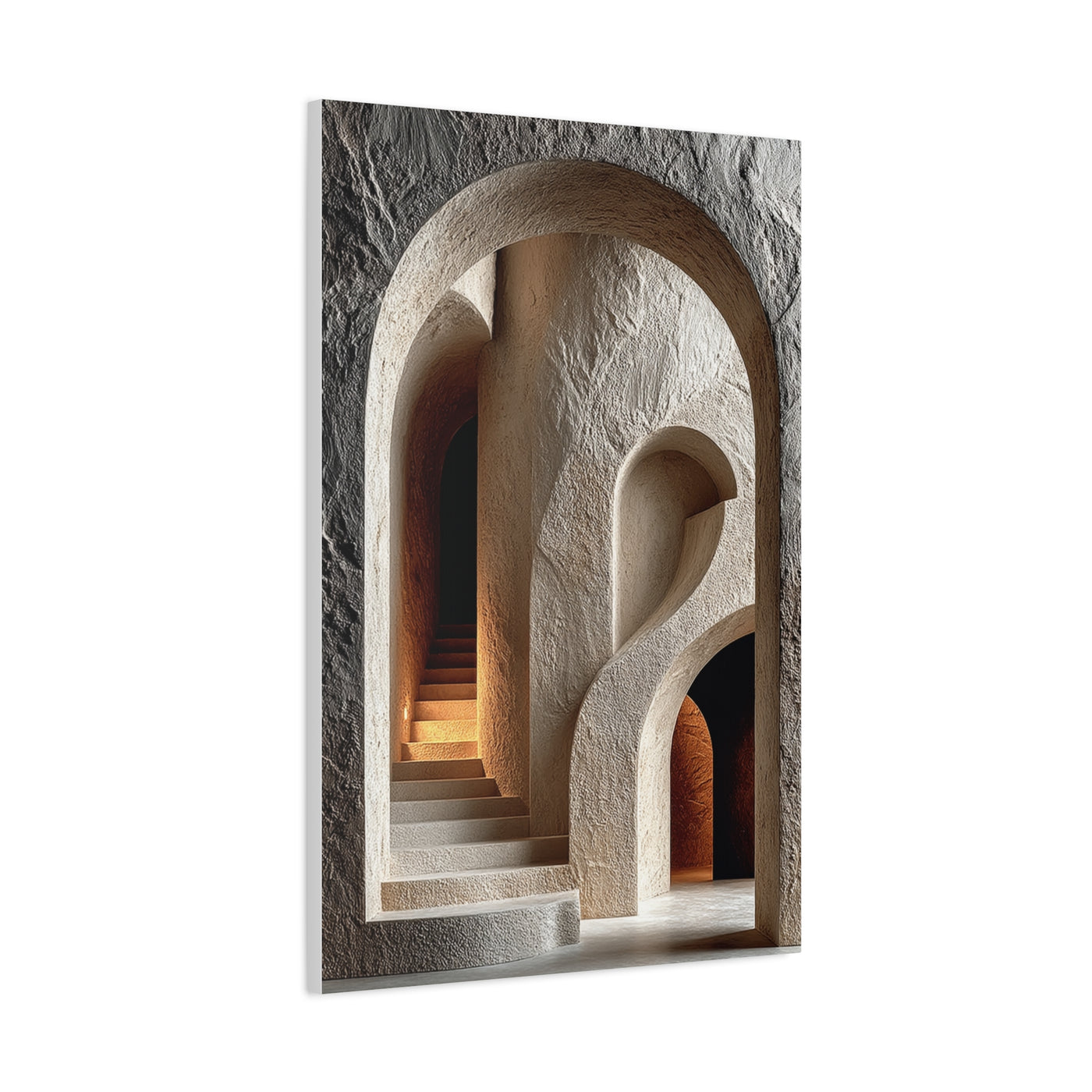 Sculptural Archway Minimalism Wall Art & Canvas Print